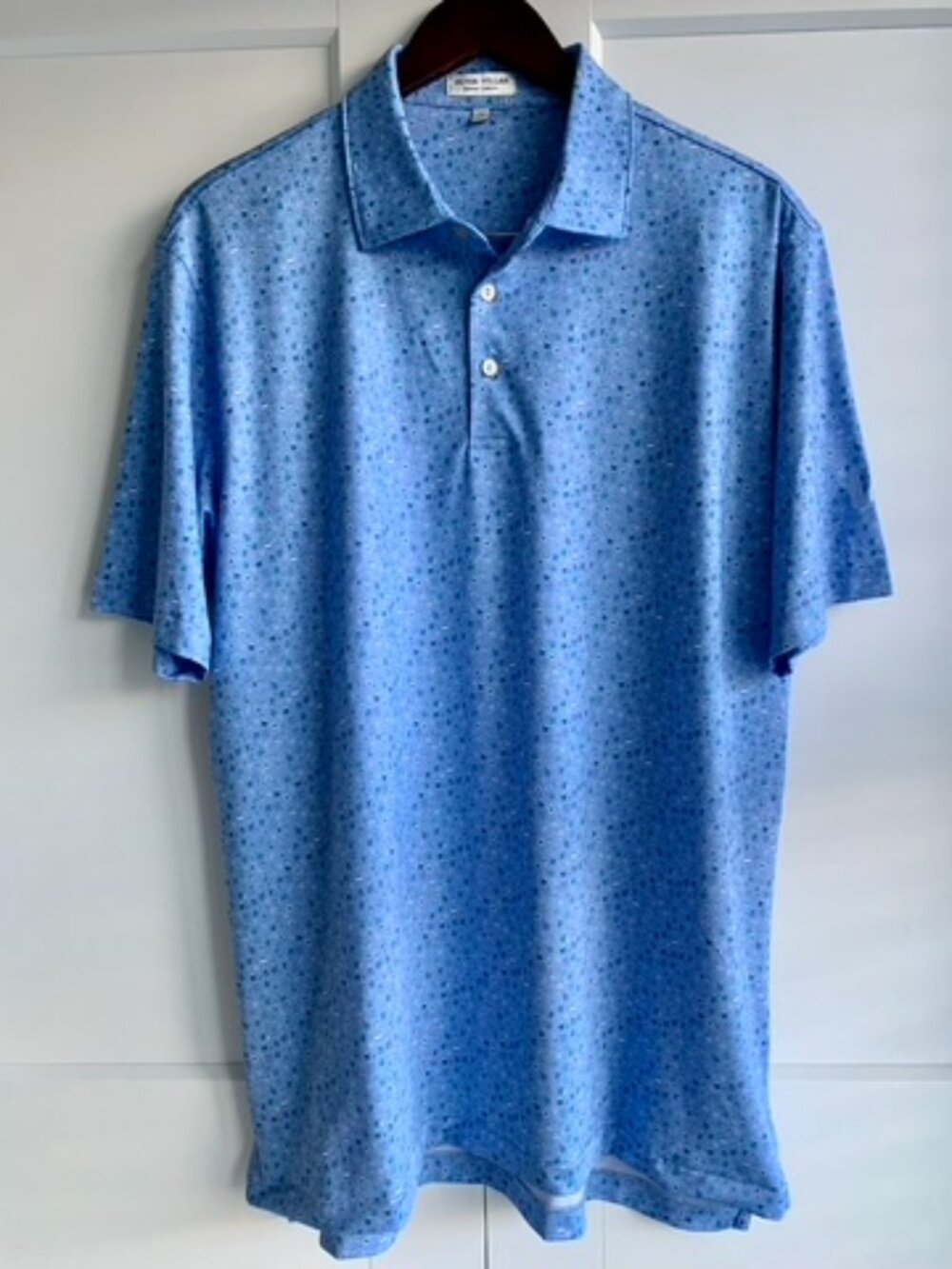 Peter Millar Golf Shirt Short Sleeve Polo Shirt Summer Comfort Men's size L